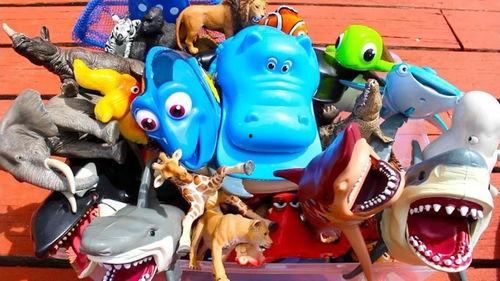 海洋动物玩具视频大全,缤纷海底世界，萌动童趣时光